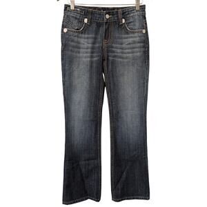 AereA Aqua Jeans Women Size 28x34* Bootcut Japanese Denim Dark Wash